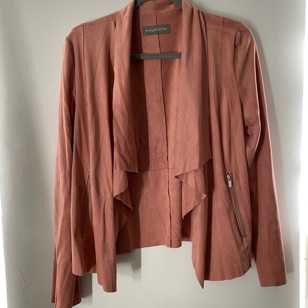 Bagatelle Pink Suede Jacket